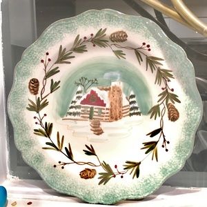 Christmas 🎄 winter cookie platter plate kitchen